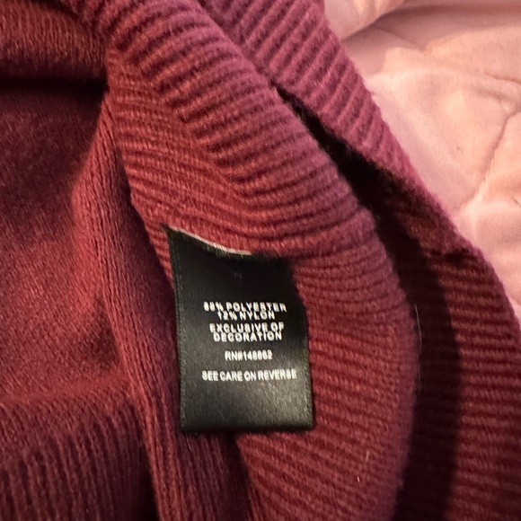 Burgundy torrid high neck sweater - Picture 4 of 5